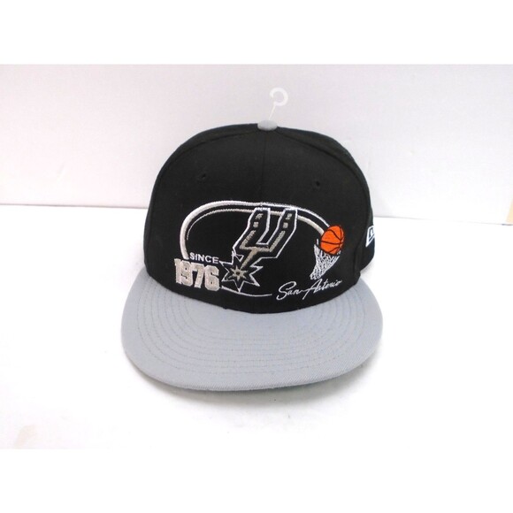 San Antonio Spurs NBA Hat Cap Fitted Hat Cap New Era Size 7 1/2 Basketball - Picture 1 of 7